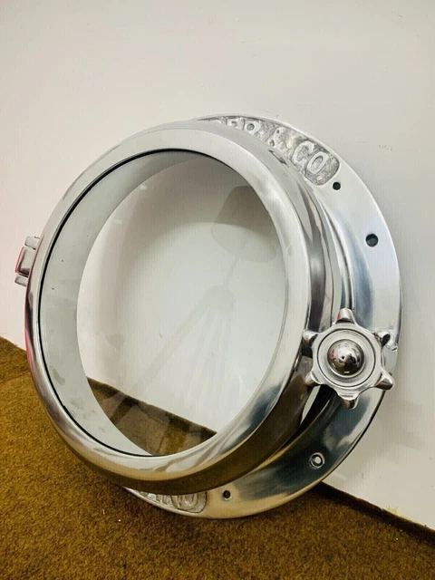 Cromo Aluminio Portilla Marítimo Cristal Portilla Barco Navío Ventana Cristal