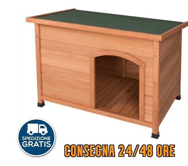 Cuccia Per Cani In Resina "La Zappa" - Tetto Apribile, Isolata Termicamente, Anti-Morso, Taglia Medium (61x68x58 Cm)