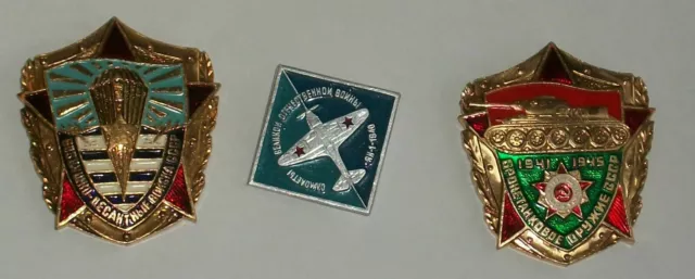 5Insigne Militaire Russe Urss Médaille Char Pilote Force Aérienne Parachutiste Aéroporté Pin