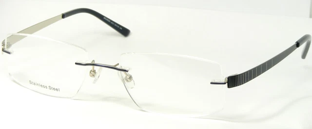 SELECTRA SEL90225 2 Blu/Argento Occhiali senza Montatura Metallo 54-18-140mm