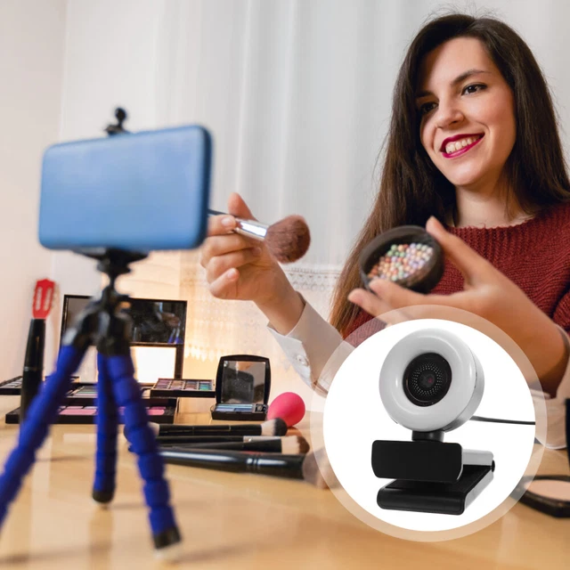 BBO 1080P USB Webca per PC con icrofono, Fotocaera per Desktop
