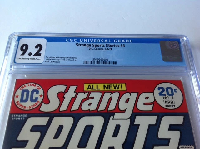 Strange Sports Stories 4 Cgc 9.2 Basketball Boxing Dc Comics