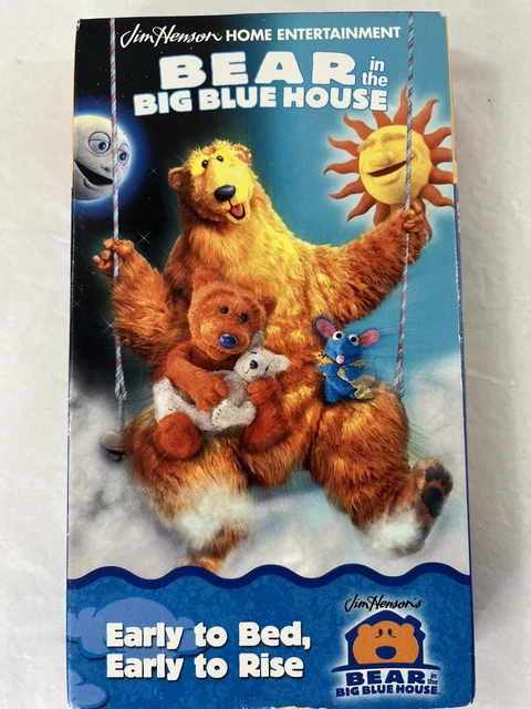 BEAR IN THE Big Blue House VHS Early to Bed Early to Rise Contains Two ...