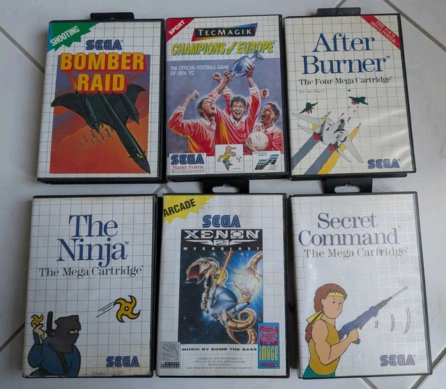 Lot De 2 Jeux Sega Master System - Astérix + Shinobi - Sans Notice