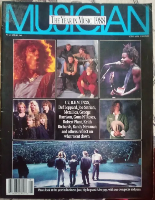 Musician - U2, REM, Inxs, Robert Plant, Guns N´Roses, Keith Richards, 1988 mag