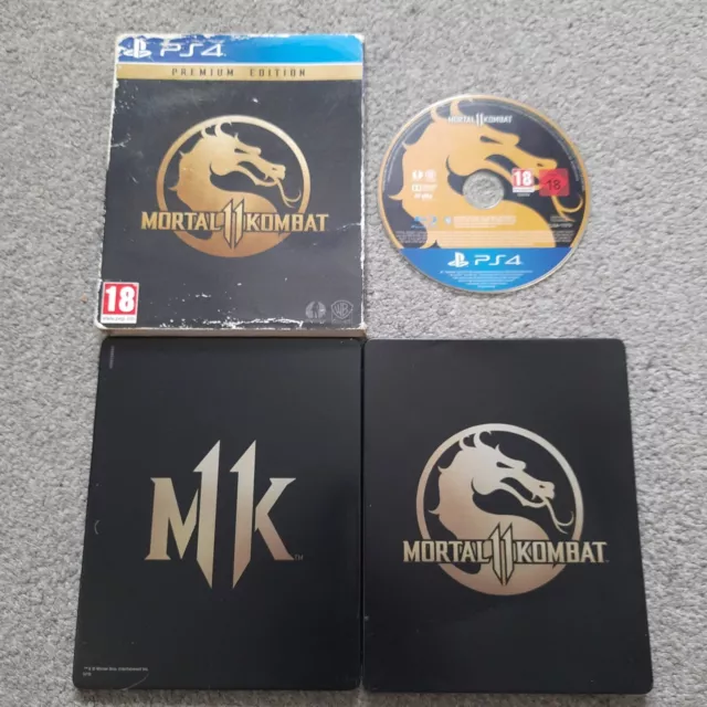 Mortal Kombat 11 Steelbook Premium Edition Playstation PS4 Video Game PAL SEE