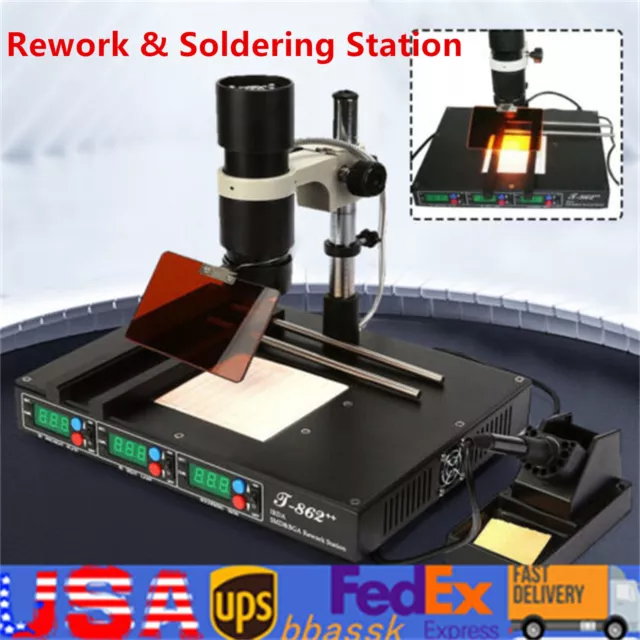 T862++ Infrared Irda BGA - Smt Smd Welder Reflow Rework & Soldering Station NEW