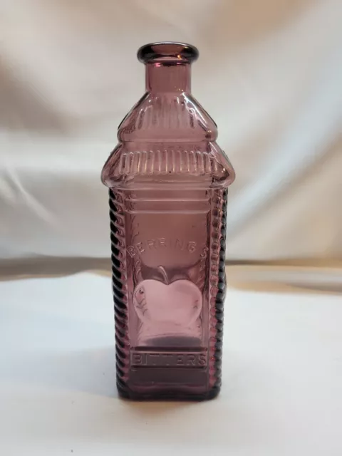 Vintage Retro Berring's Apple Bitters Bottle Philadelphia 9-1/4" Tall