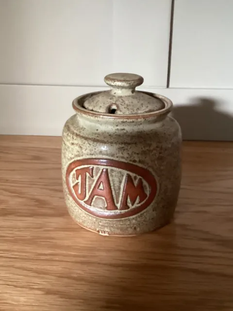 Tremar Stoneware Cornish Jam Pot With Lid