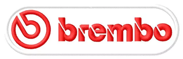 Brembo ecusson brodé patche Thermocollant iron-on patch