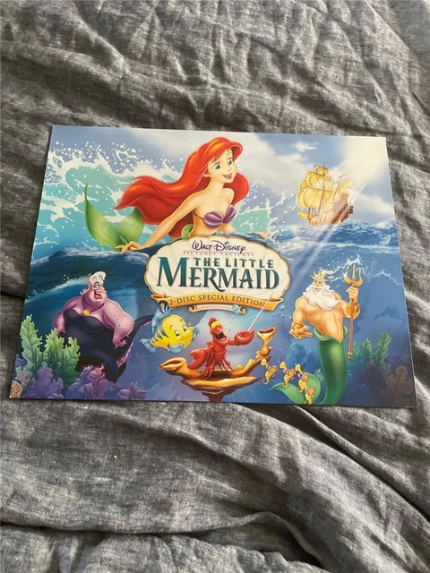 Disney Store Little Mermaid Special Edition Lithographs Set of 4 w/ PortfolioOpe