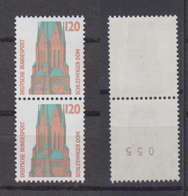 Bund 1375 RM Paar mit ungerader Nummer SWK 120 Pf postfrisch gelbliches Gummi