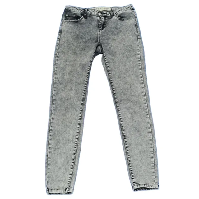 Jeans denim & Co neri skinny bassi taglia 10 (FM10)