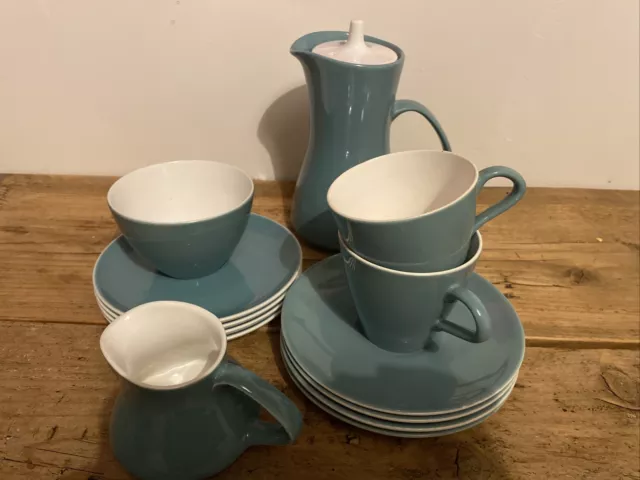 Vintage poole pottery tea/coffee set (13 piece)