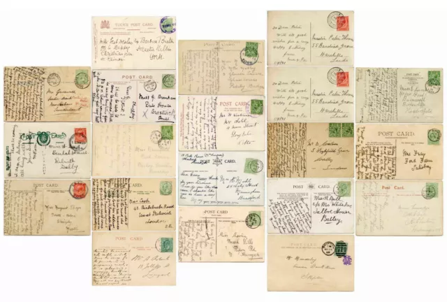 YORKSHIRE Postmarks Postcards..Towns..Villages.. 1903-31.. PRICED INDIVDUALLY