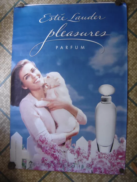 Affiche Parfum PLEASURES ESTEE LAUDER poster FASHION PERFUME Advertising