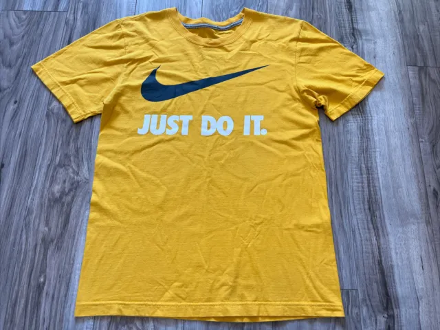 T-shirt gialla Nike Just Do It taglia S da uomo