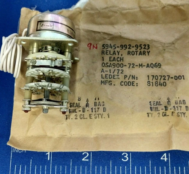Attuatore Solenoidale Rotativo Ledex H-2657-032 24V CCW - Nuovo