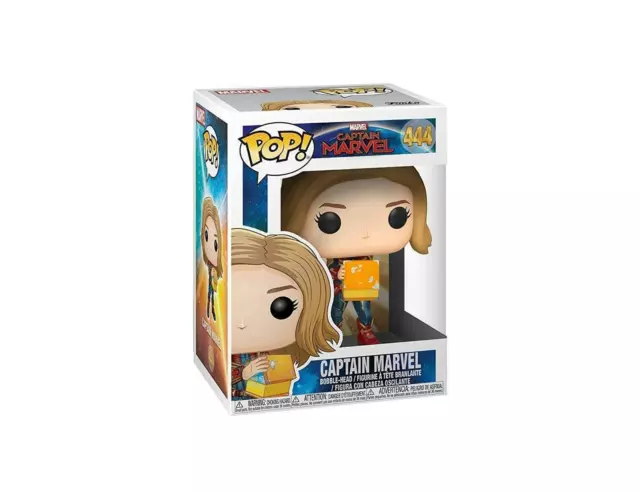 Funko POP! Marvel - Captain Marvel Holding Lunchbox #444 w Soft Protector (B17)