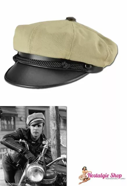 Ballon Marlon Brando Casquette 50er Ans Chapeau The Wild One Fabriqué En USA