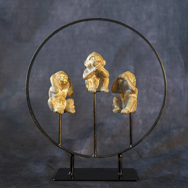 SUMMIT COLLECTION See No Evil Hear No Evil Speak No Evil Golden Monkeys On Me...