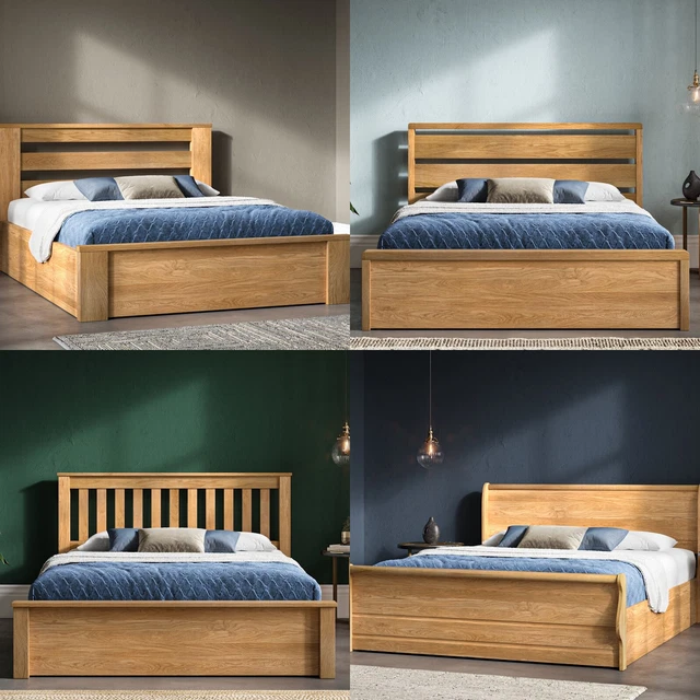 SOLID OAK OTTOMAN Bed Double King Size Super King Size £72