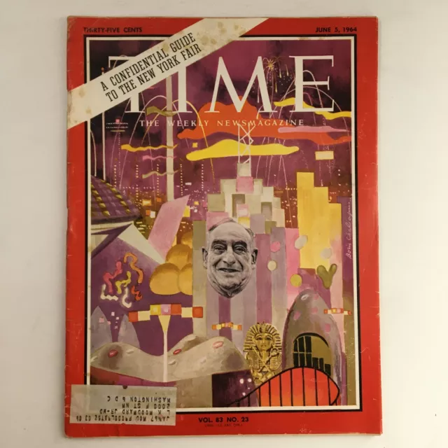 Time Magazine June 5 1964 Vol 83 #23 A Confidential Guide to The New York Fair