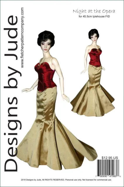 Opera Doll Clothes Sewing Pattern 45.5cm Iplehouse FID Dolls BJD