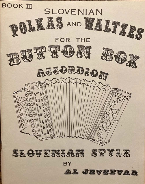 LEARN SLOVENIAN BUTTON Box Accordion Sheet Music Song Instruction Book