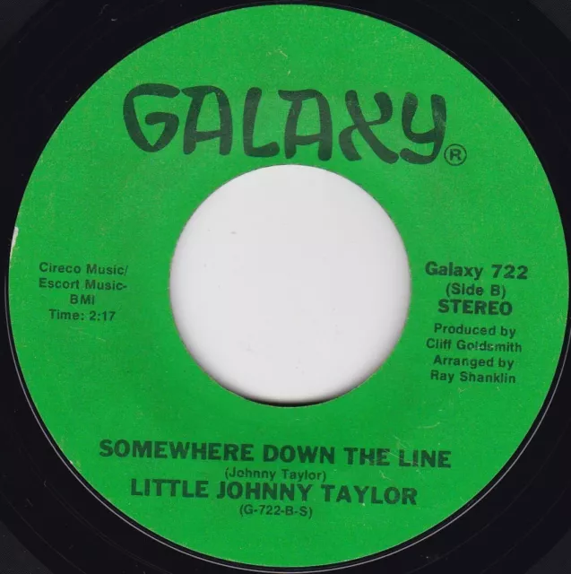 Soul / R&B--Little Johnny Taylor--Somewhere Down The Line / Part Time Love