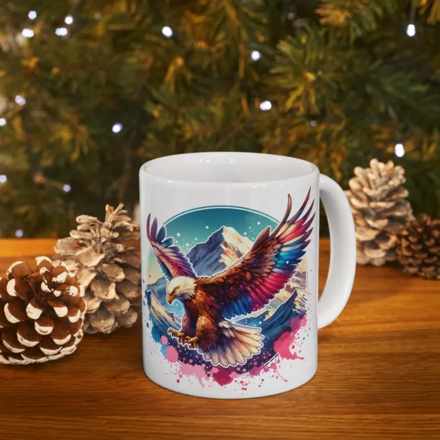 American Eagle Scenery, Chinese New Year Birthday Gift, Ceramic Mug 11oz