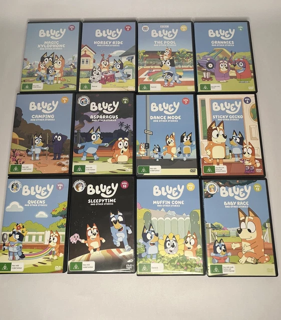 BLUEY CARTOON DVD Series Complete Volume 1 12 Region 4 BBC ABC Kids BLUEY CARTOON DVD Series Complete Volume 1 12 Region 4 BBC ABC Kids