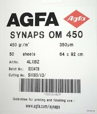 Agfa Carta sintetica Agfa Synaps OM 450 64x92cm 4LXBZ 