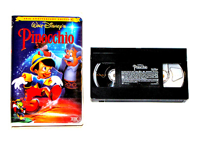 Pinocchio VHS 1999 Special 60th Anniversary Edition Walt Disneys Clamshell