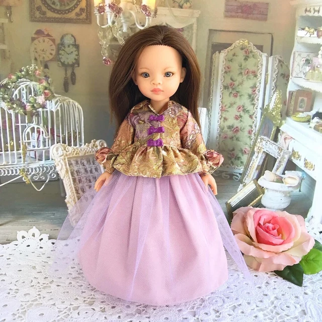 Poupée Paola Reina Ensemble de vêtements robe et manteau tenue de poupées