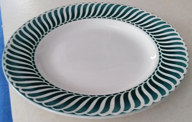 ANCIEN PLAT modèle JACQUOT faïence CH. GUIN SARREGUEMINES - 27 cm