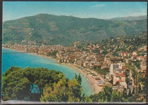 Cartolina - Alassio - Panorama - Riviera dei Fiori - viaggiata 1966