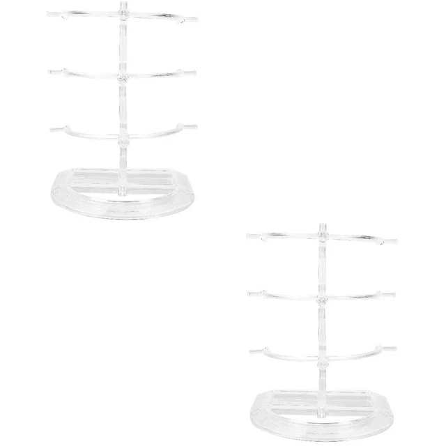2pcs Brille Rahmen Ständer 3 Tier Sonnenbrille Rack Sonnenbrille Display