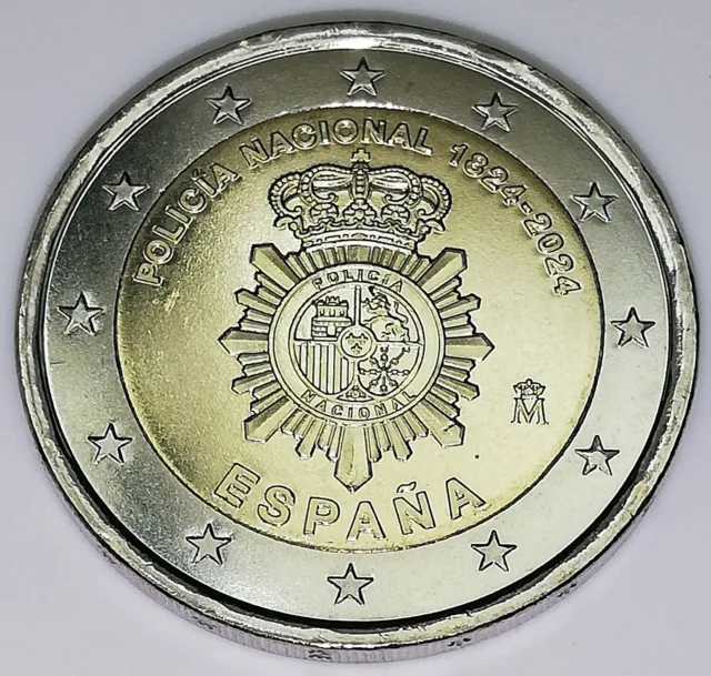 2 euros España 2024 Policía Nacional S/C