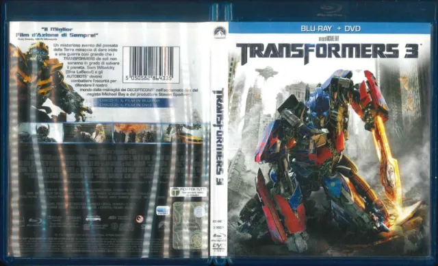 Transformers 3 Michael Bay Blu Ray Dvd 2011 Blu Ray Ottimo Usato