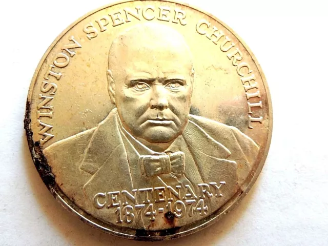 Vintage 1974 Classic "Winston Churchill Centenary" Silver Medal Ltd. Edition