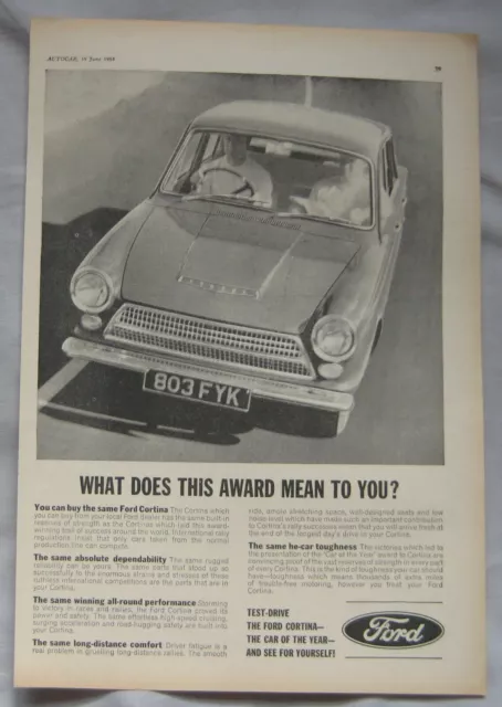 1964 Ford Cortina Original advert