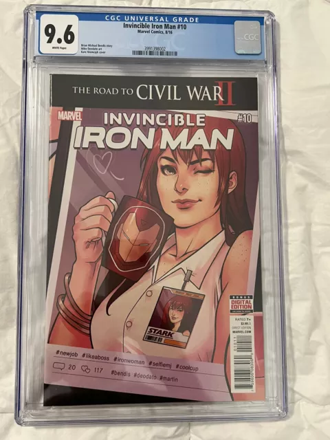 Invincible Iron Man #10 Niemczyk CGC 9.6 NM+ 2nd RiRi Williams Ironheart 2016