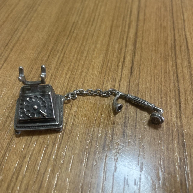 Microfusione in argento 800 Telefono