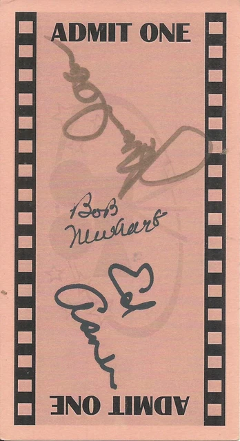 Elf Signed Reproduction Ticket Signed By: James Caan, Ed Asner & Bob Newhart