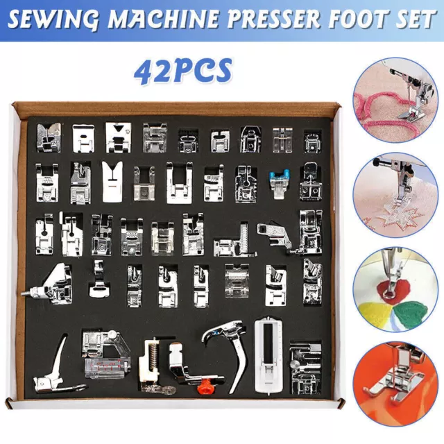 42Pcs/Set Presser Foot Feet For Brother Singer Janome Domestic Sewing Machine 3
