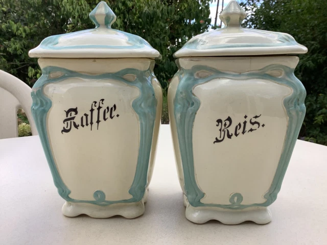 Villeroy et Boch pots a épices faience ancienne