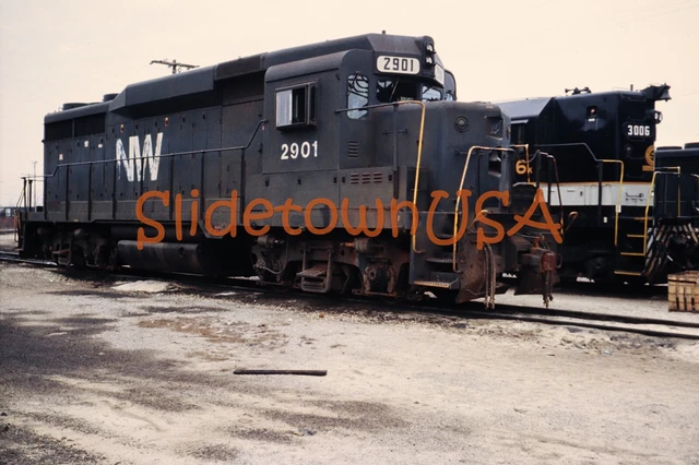 Vtg 1980's Original Photo Train Slide 2901 Engine NW Norfolk & Western X2N051