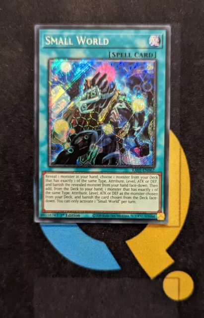 RA01-EN067 Small World Platinum Secret Rare 1st Edition YuGiOh