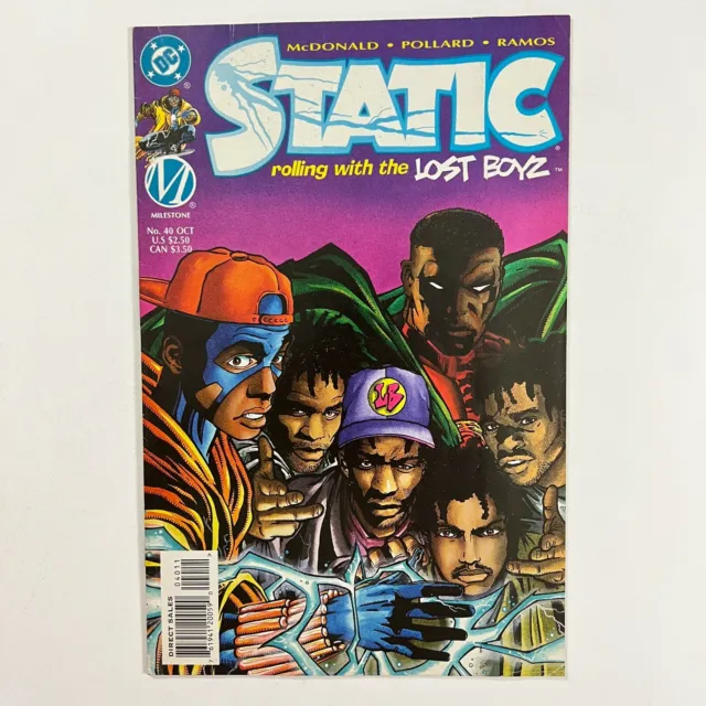 Static 40 Fn Rare Low Print Run Htf (1996, Dc Milestone Comics)